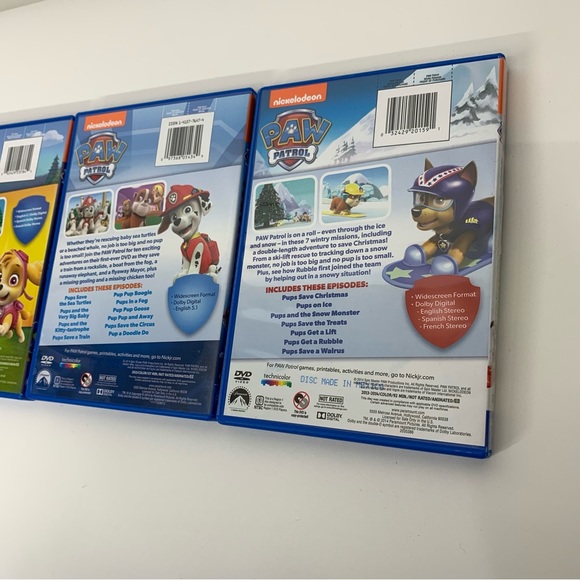 Paw Patrol Rescue Pack 3 DVD Set Nickelodeon Kids Open Unused Box Set - Picture 9 of 15